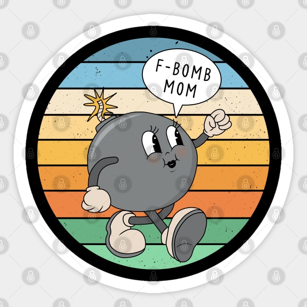 Vintage bomb mascot Sticker by valentinahramov